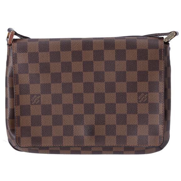 Louis Vuitton Musette Tango Long Strap Shoulder Bag N51301 Ebene Damier - Picture 1 of 6